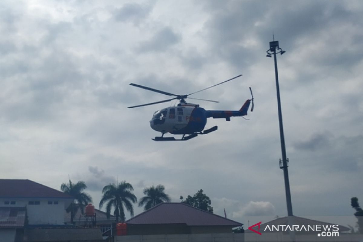 Gubernur - Kapolda Babel gunakan helikopter awasi penanganan COVID-19