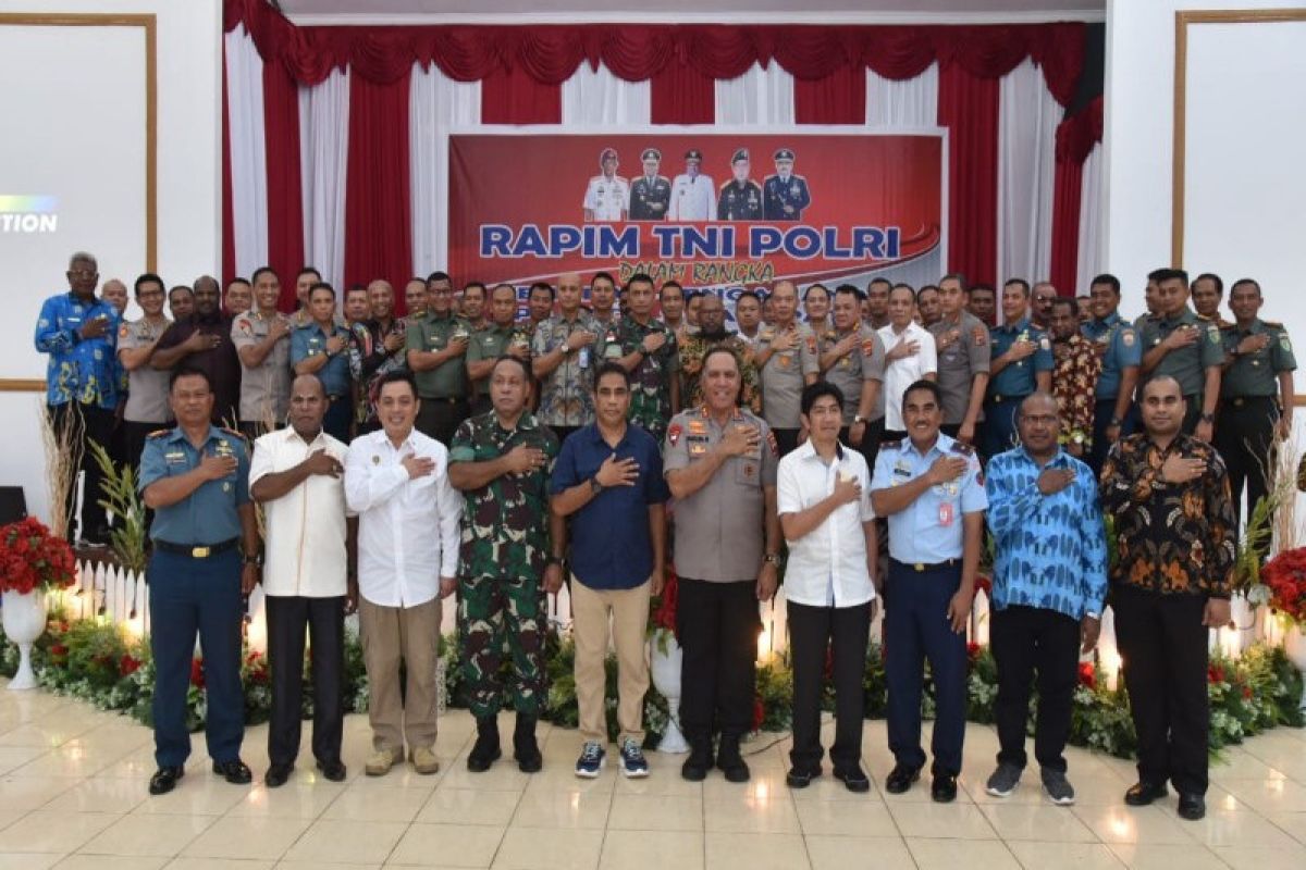 Kapolda pimpin rapimda TNI-Polri terkait pilkada 11 kabupaten di Papua