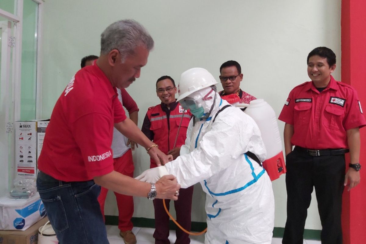 PMI DIY siapkan personel bantu penyemprotan disinfektan di area publik