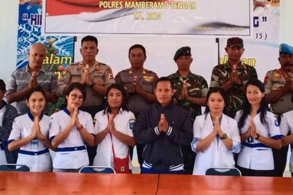 Polres gandeng RSUD Mamberamo Tengah sosialisasi pencegahan corona