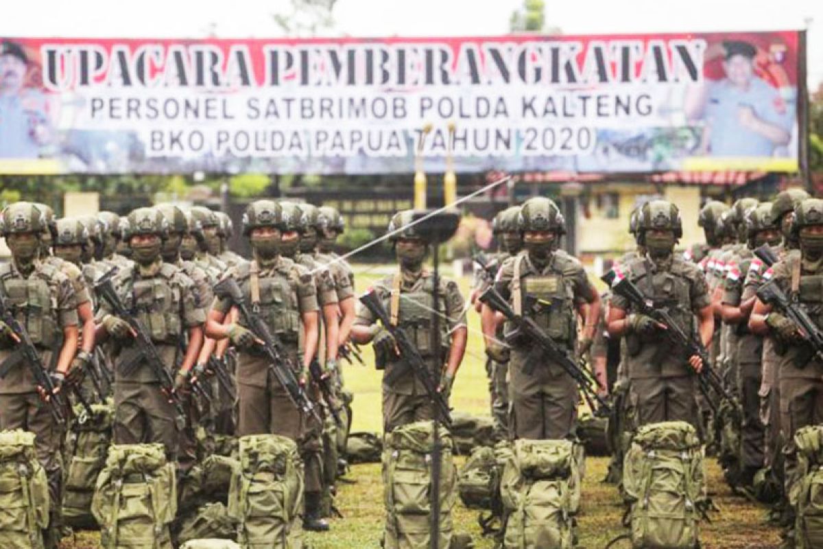 Bantu hadapi KKB, Polda Kalteng kirim 100 personel ke Papua