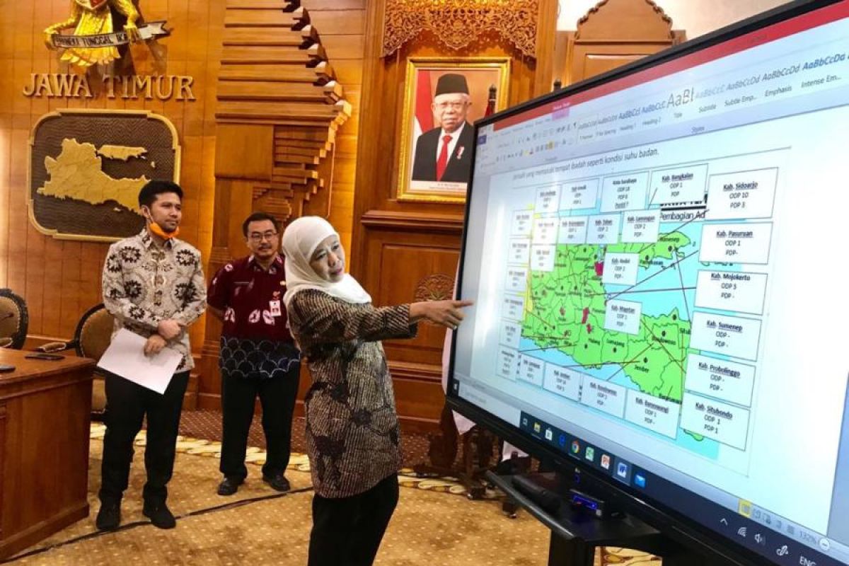 Jatim tetapkan status darurat bencana COVID-19