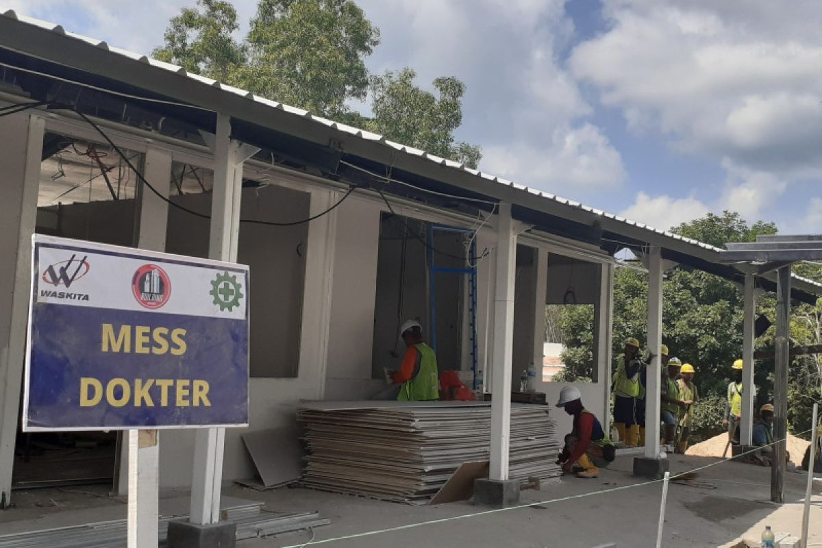 Construction of Galang Island quarantine center 60 percent complete