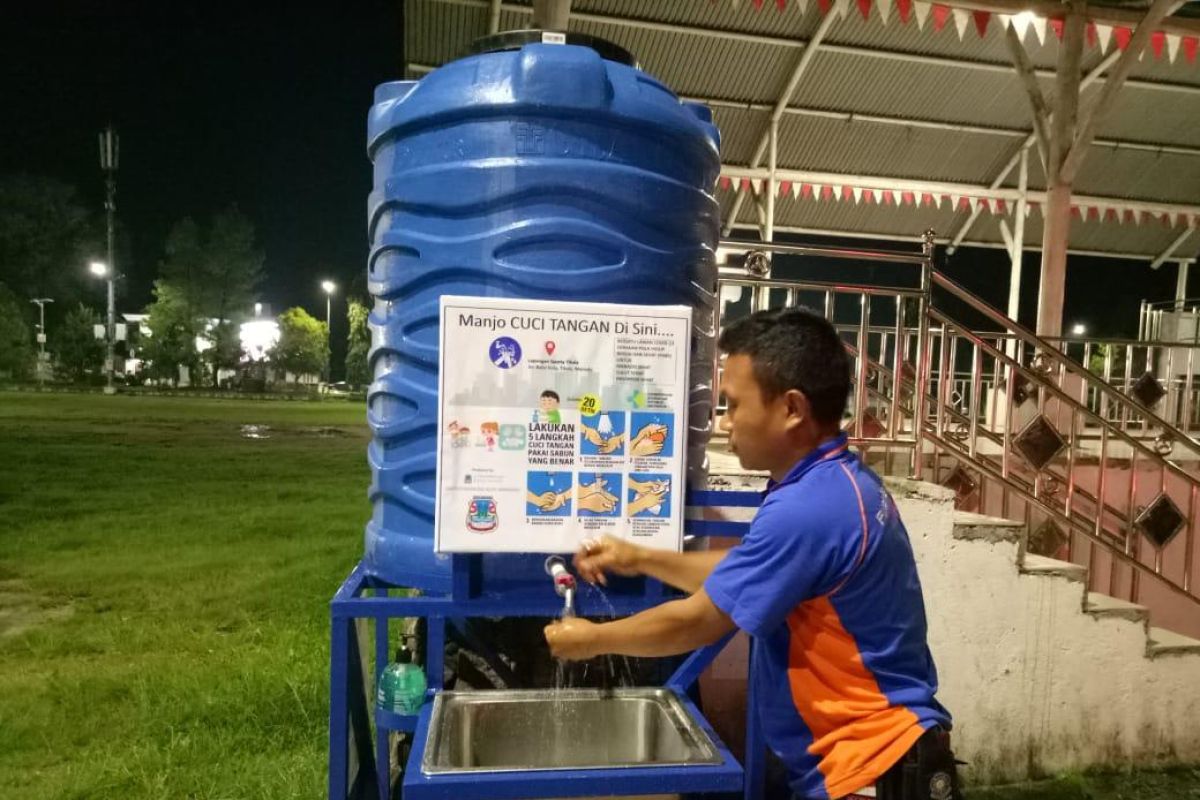 Kota  Manado sediakan 53 titik tempat cuci tangan untuk publik