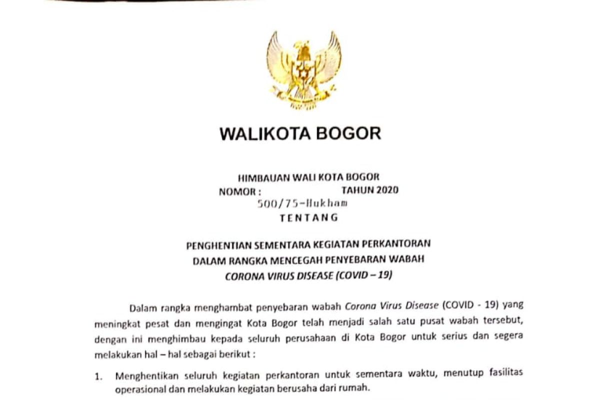 Wakil Wali Kota Bogor sampaikan imbauan resmi ke swasta