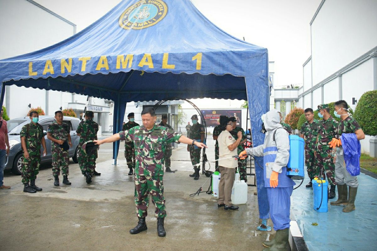 Cegah penyebaran COVID-19,  Lantamal I rutin cek seluruh personel