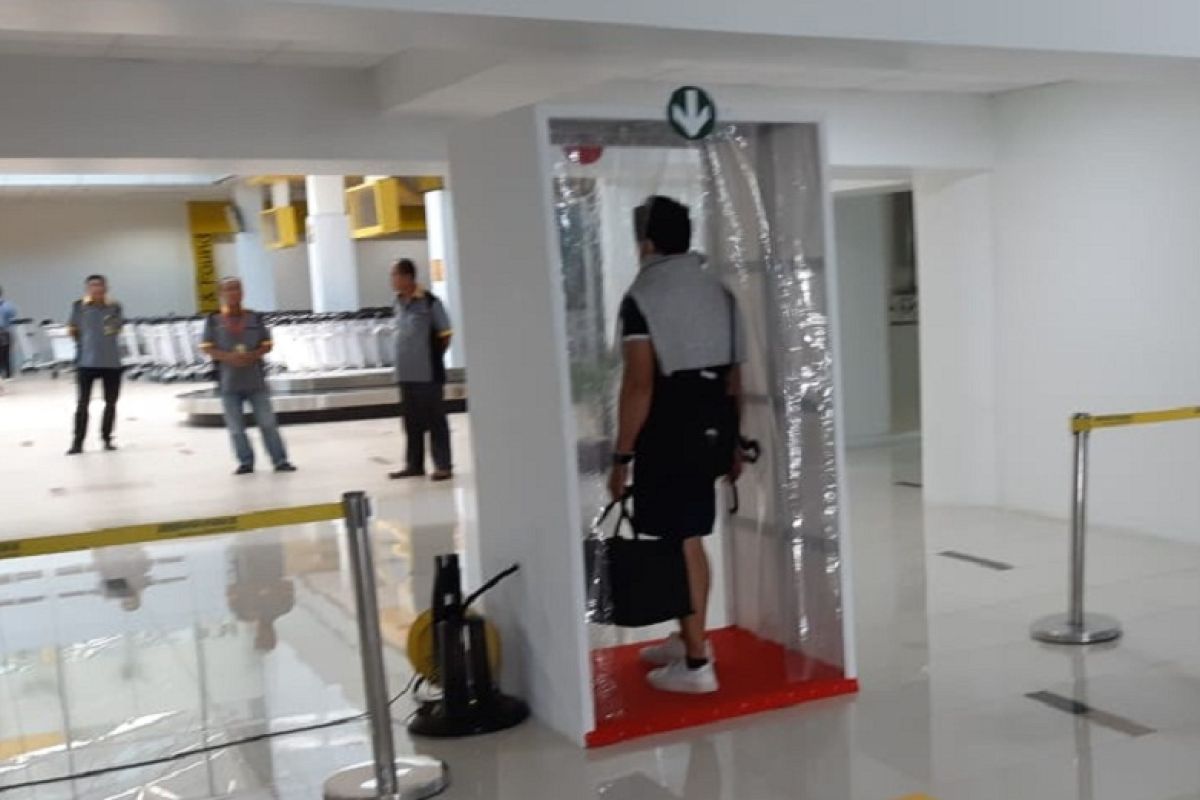Bandara Jambi tambah fasilitas penyemprot disinfektan untuk penumpang