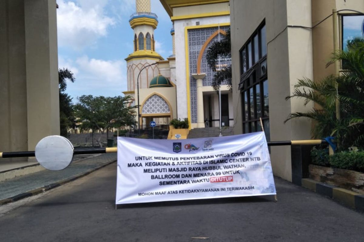 Cegah COVID-19, aktivitas di Islamic Center Mataram ditutup