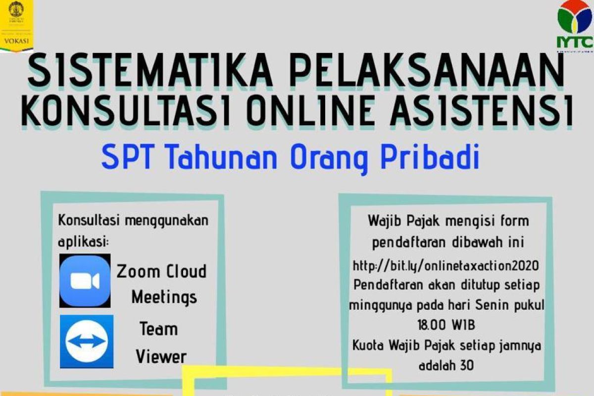 Vokasi UI layani konsultasi pajak gratis dan asistensi SPT online