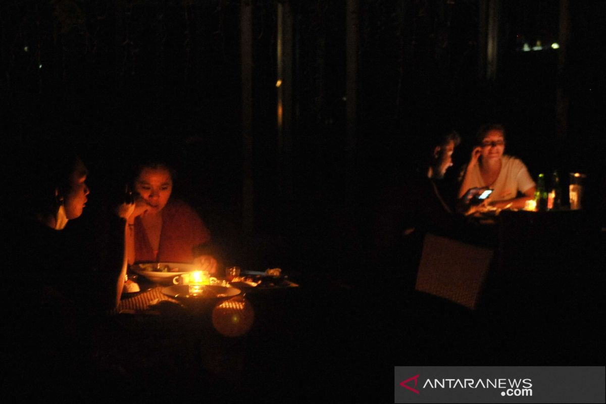Bali gelap gulita saat malam Hari Raya Nyepi