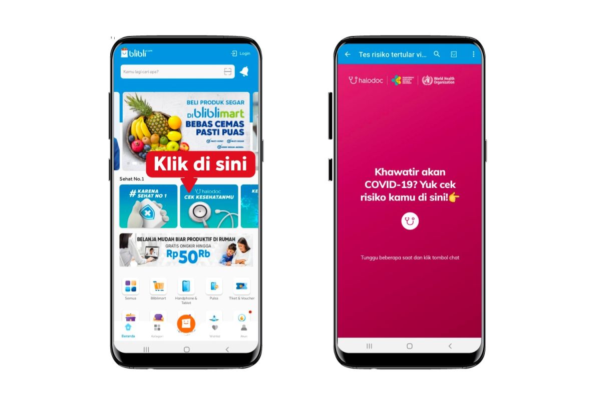 Blibli gandeng Halodoc terkait konsultasi infeksi corona
