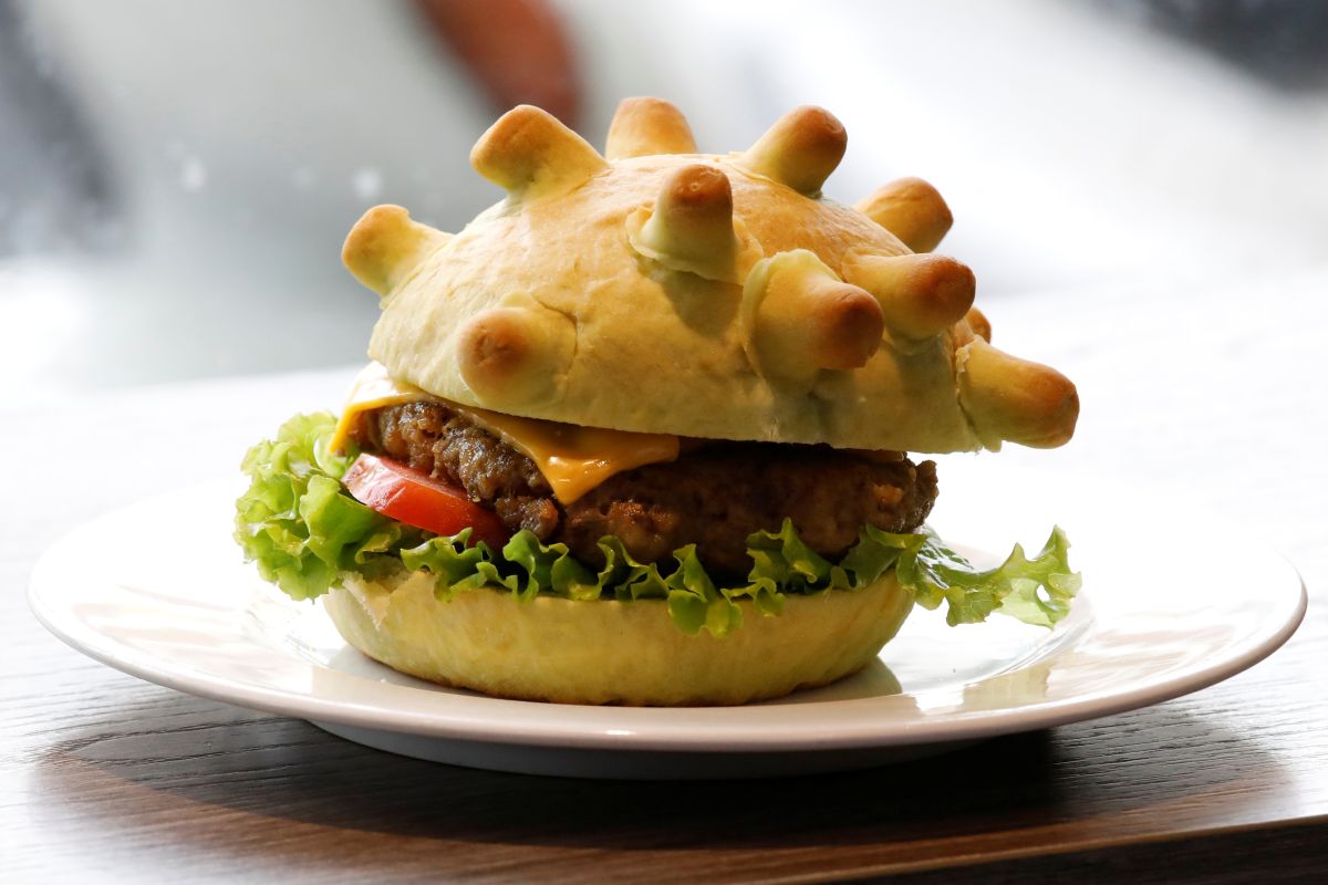 Unik, burger vegetarian dibuat dari 