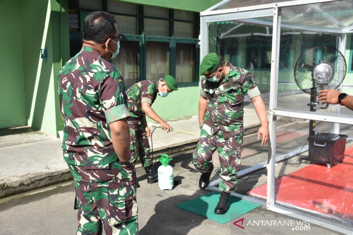 Korem 091/ASN Jadikan Penyemprotan Disinfektan SOP Antisipasi Pencegahan PenyebaranCOVID-19