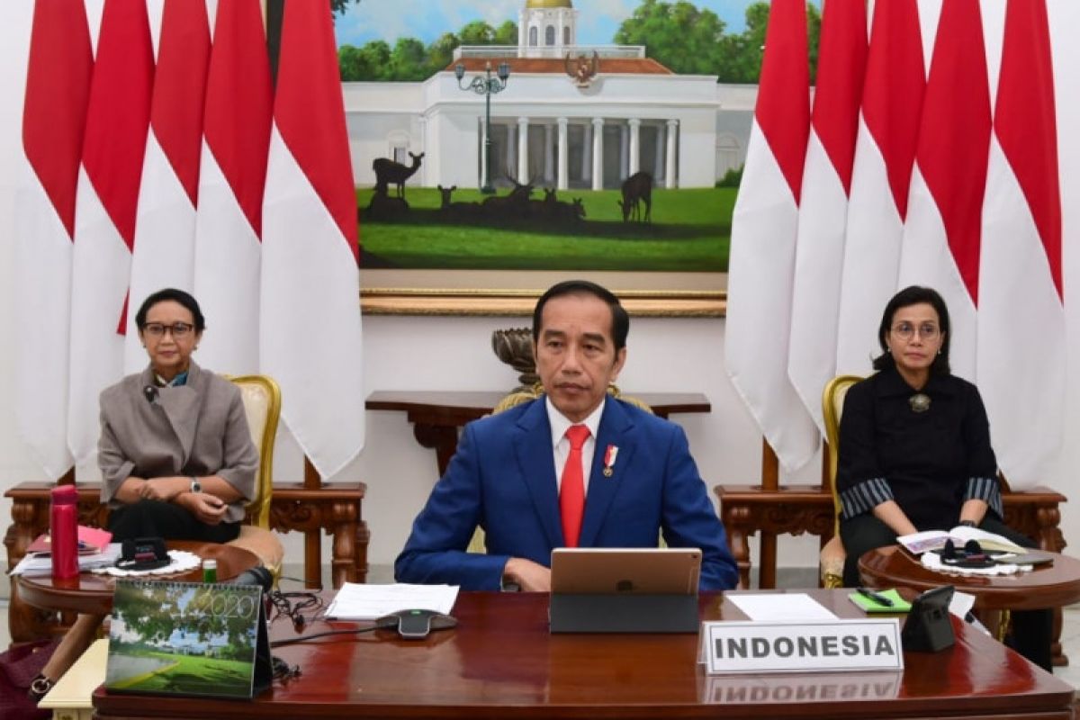 Jokowi ikuti KTT LB G20 dari Istana Bogor