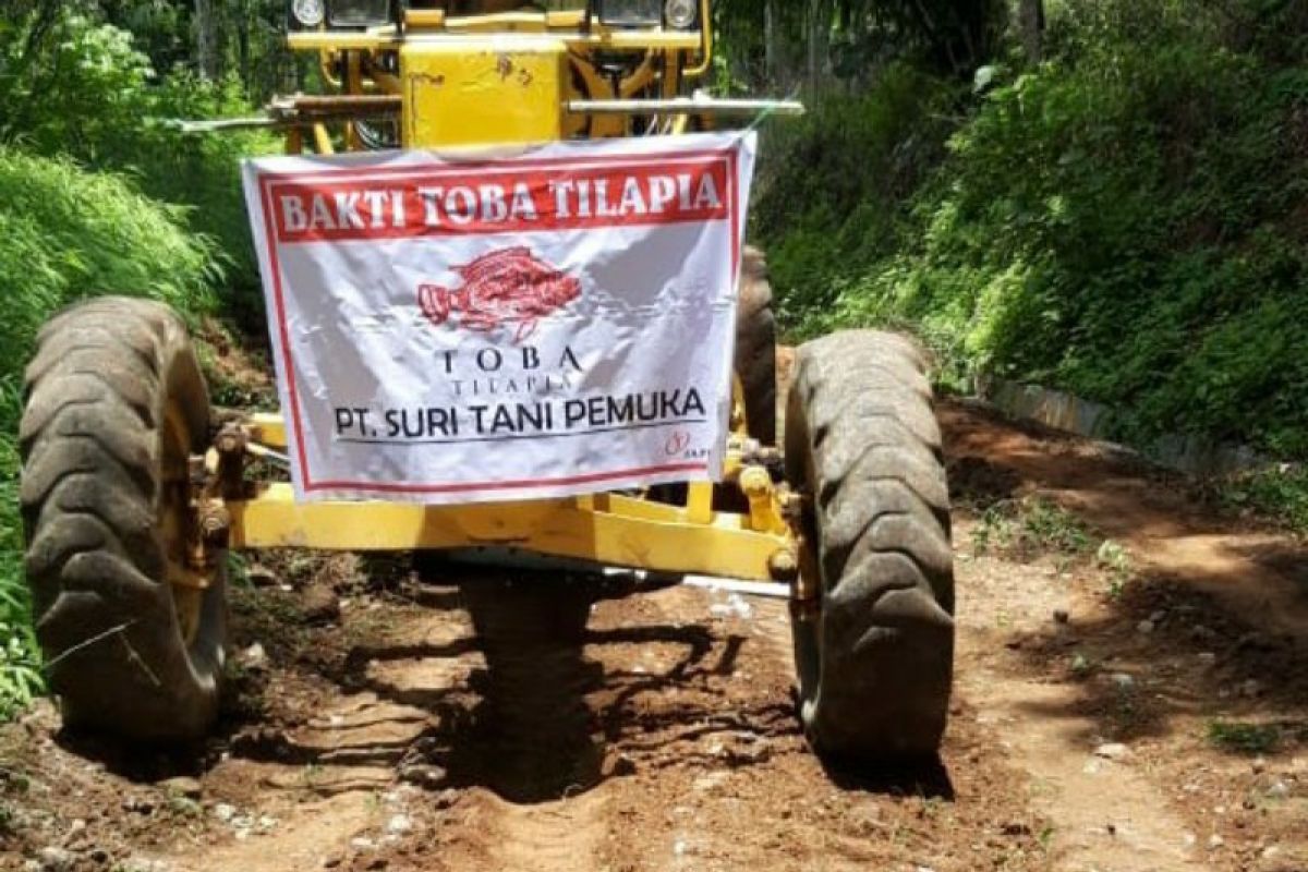 PT STP perbaiki infrastruktur jalan Tambun Raya Simalungun