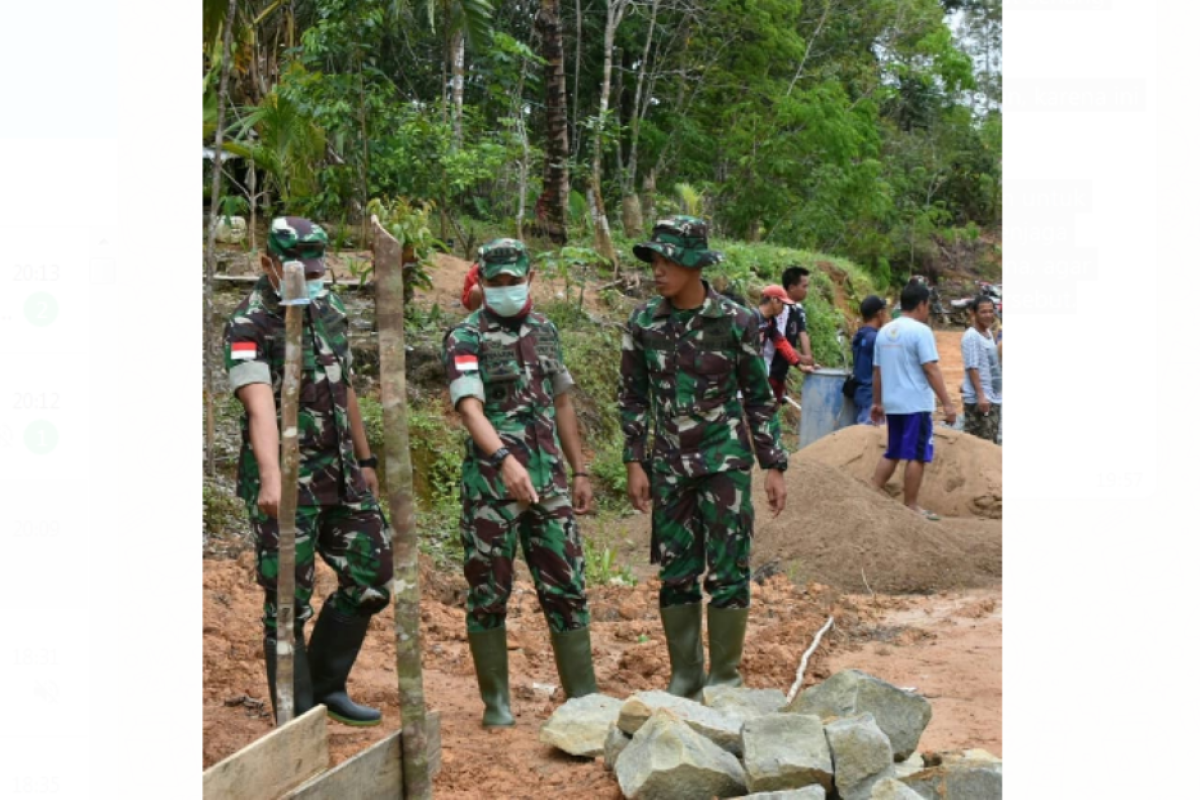 Kasiter Korem tinjau progres kegiatan TMMD