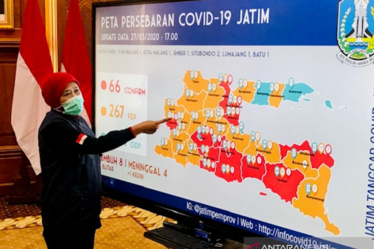 Gubernur Jatim: Ada tambahan daerah terjangkit COVID-19