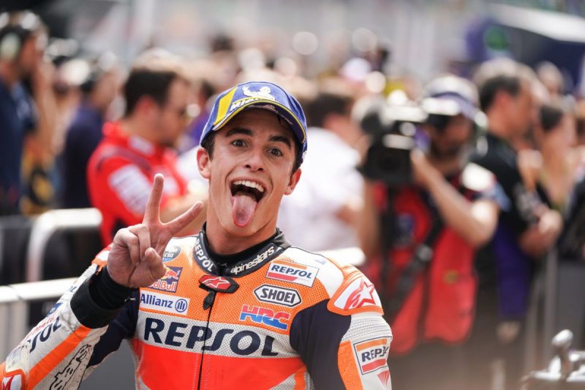 Marquez, Vinales, Crutchlow bersaing ketat di FP1 Grand Prix Spanyol