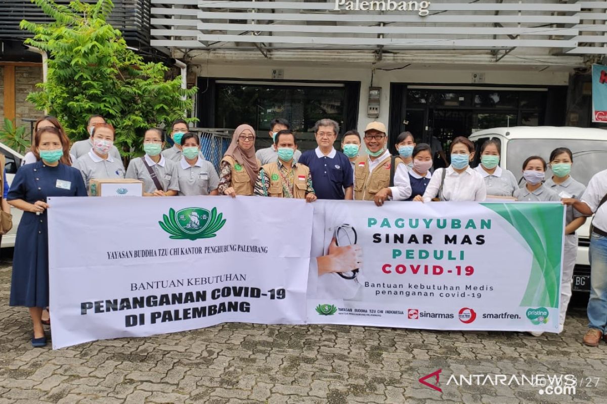 Paguyuban Sinar Mas Sumsel  salurkan bantuan masker