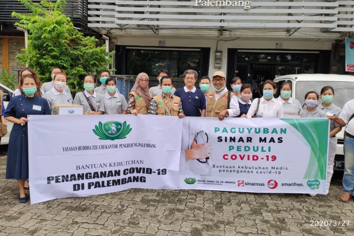 Paguyuban Sinar Mas Sumsel salurkan bantuan masker