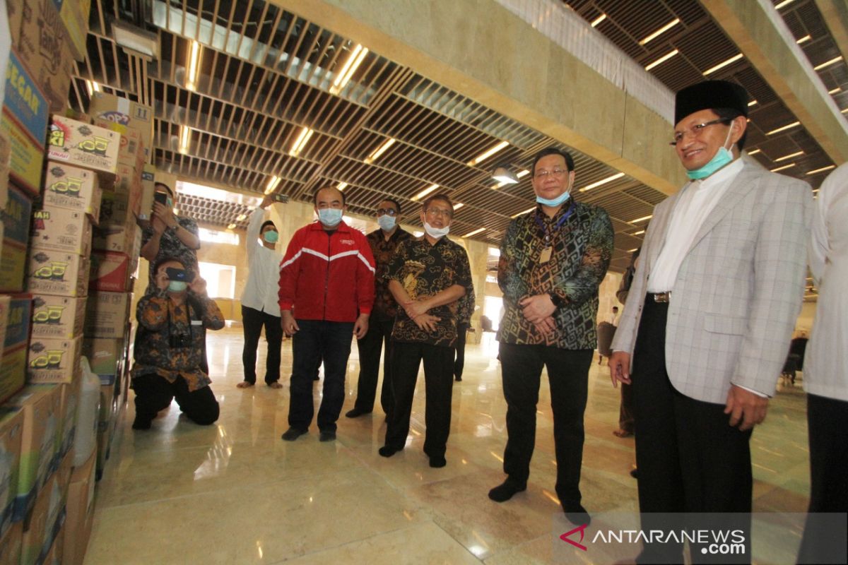 Masjid Istiqlal Jakarta terima bantuan pencegahan wabah COVID-19