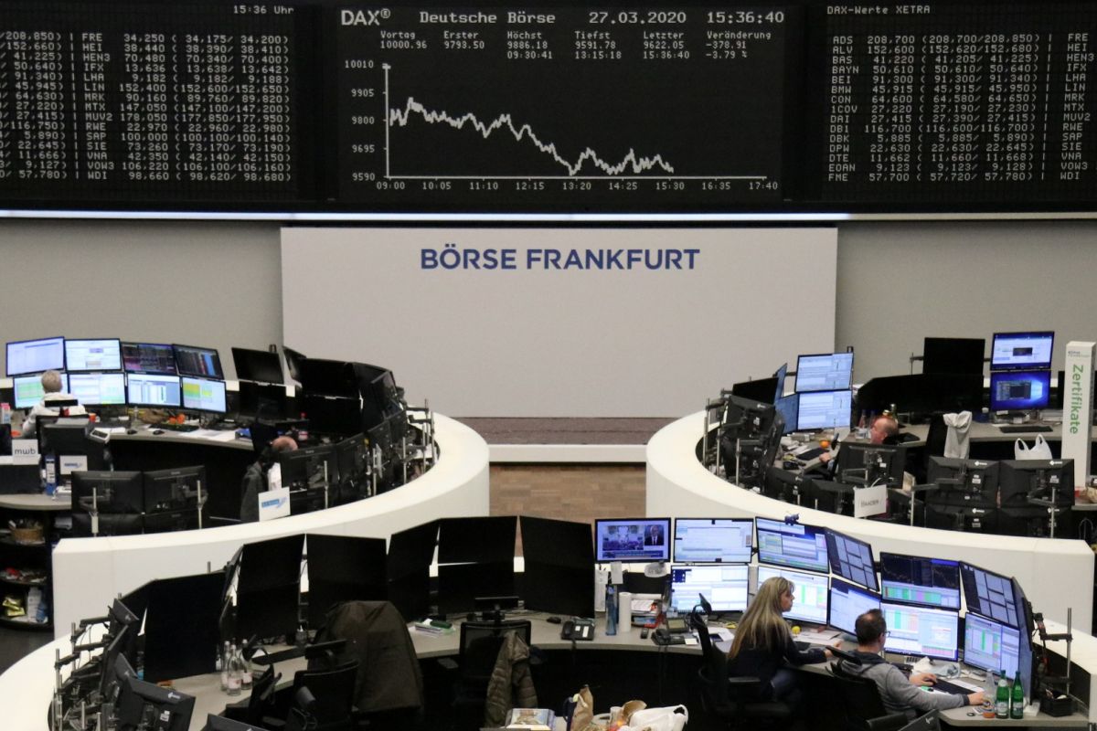 Saham Jerman berbalik turun, indeks DAX 30 kehilangan 1,15 persen