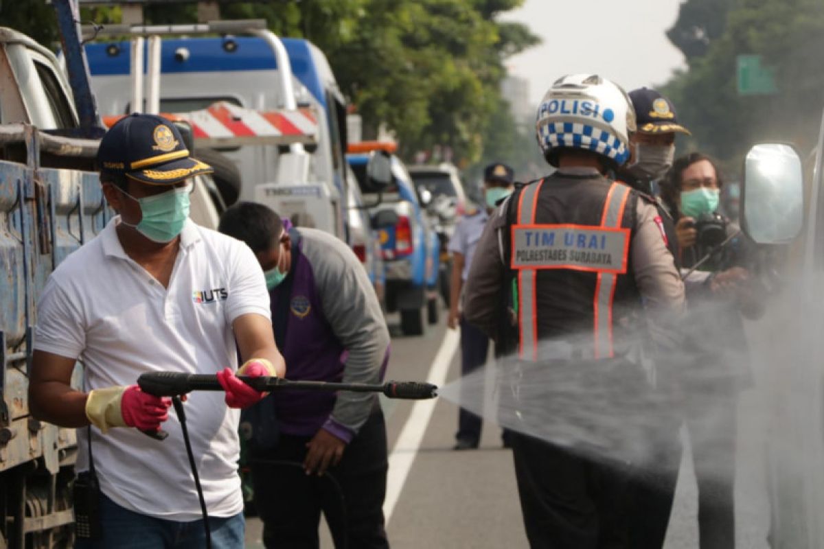 19 posko cegah COVID-19 didirikan di wilayah perbatasan Surabaya