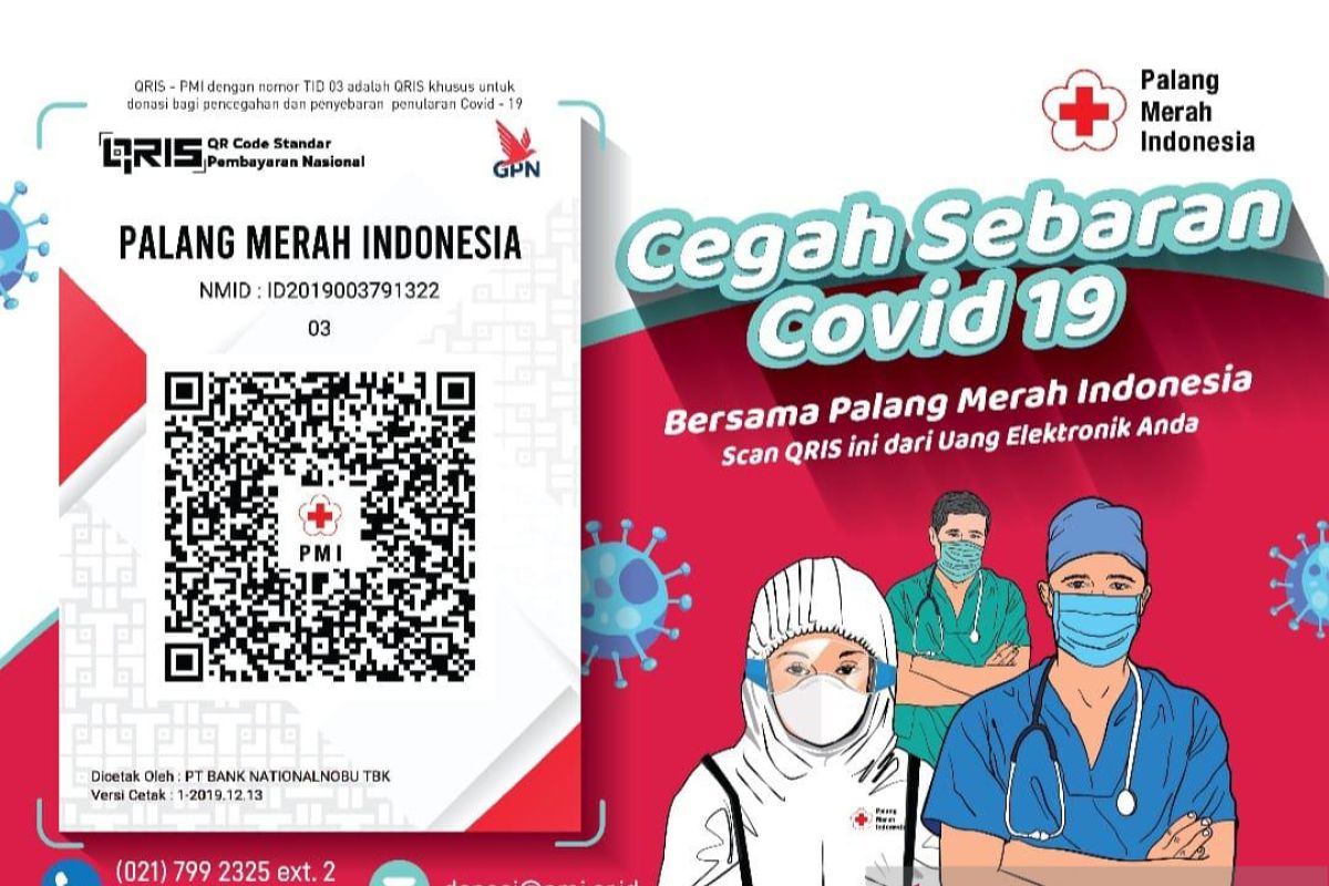 PMI galang dana bantu penanganan COVID-19 melalui QRIS