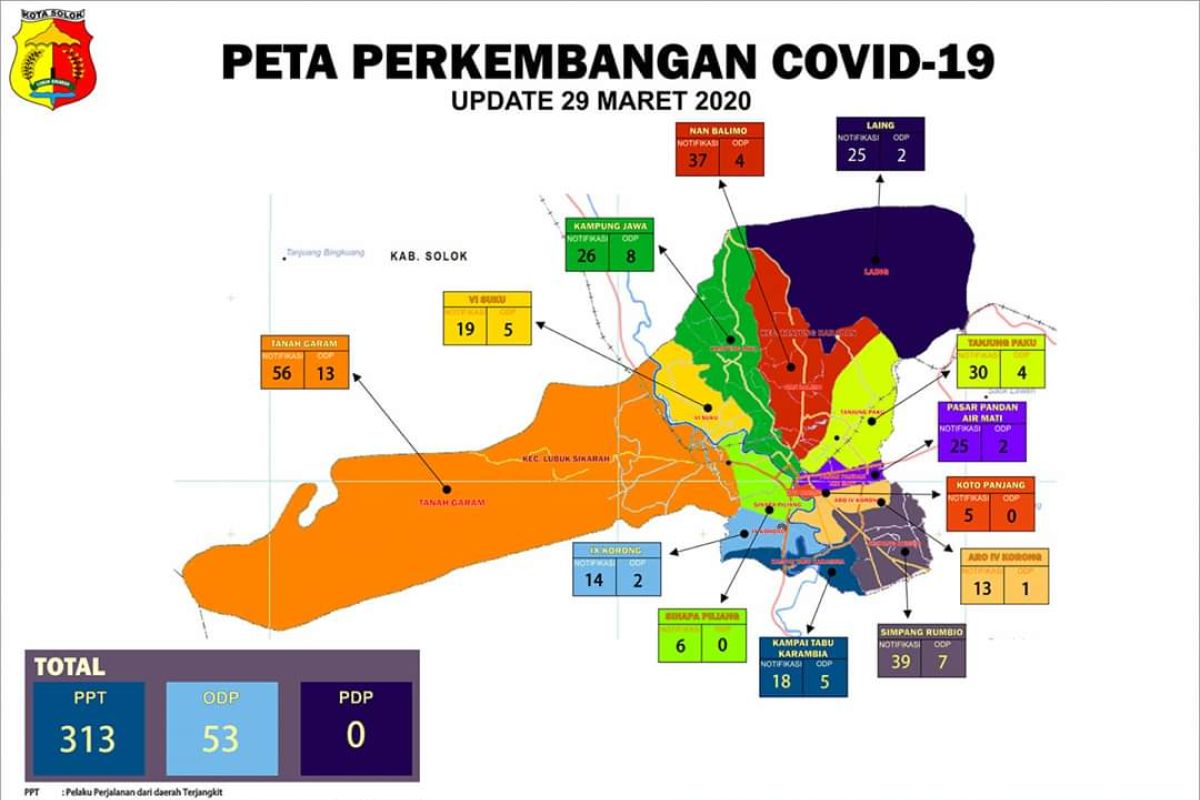 53 warga Kota Solok masuk daftar ODP