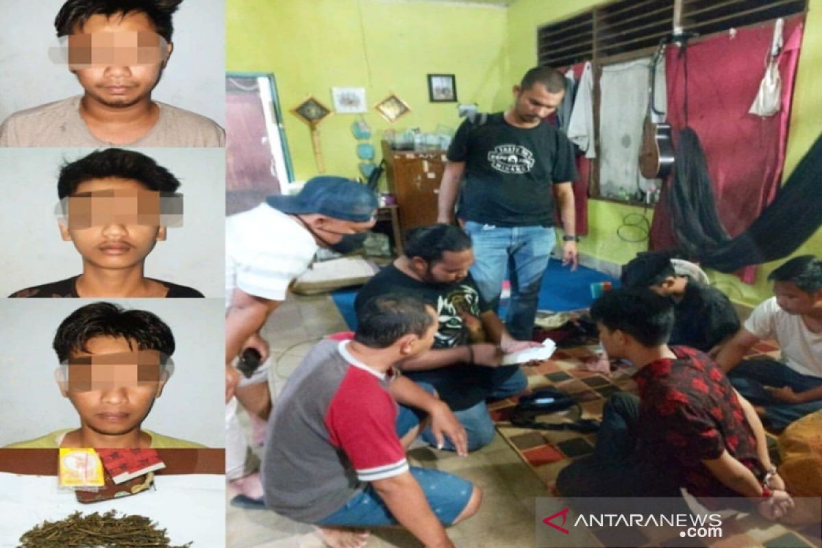 Polres Banjarbaru amankan dua mahasiswa mengkonsumsi ganja