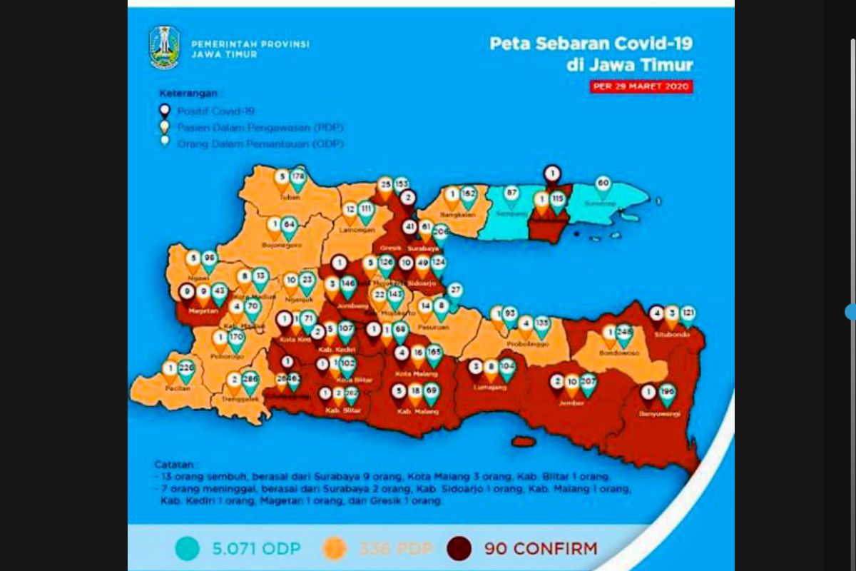 Seorang pasien positif COVID-19 di Tulungagung "menghilang"