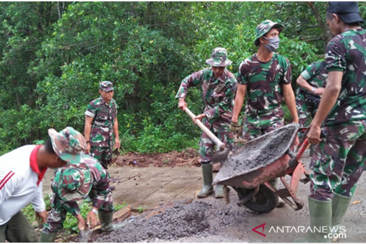 Di tengah COVID-19, TMMD di Buleleng tetap berjalan