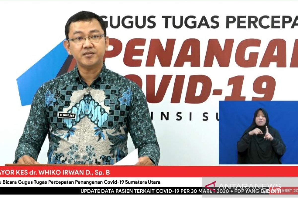 Pasien positif COVID-19 di Sumut meningkat menjadi 20 orang