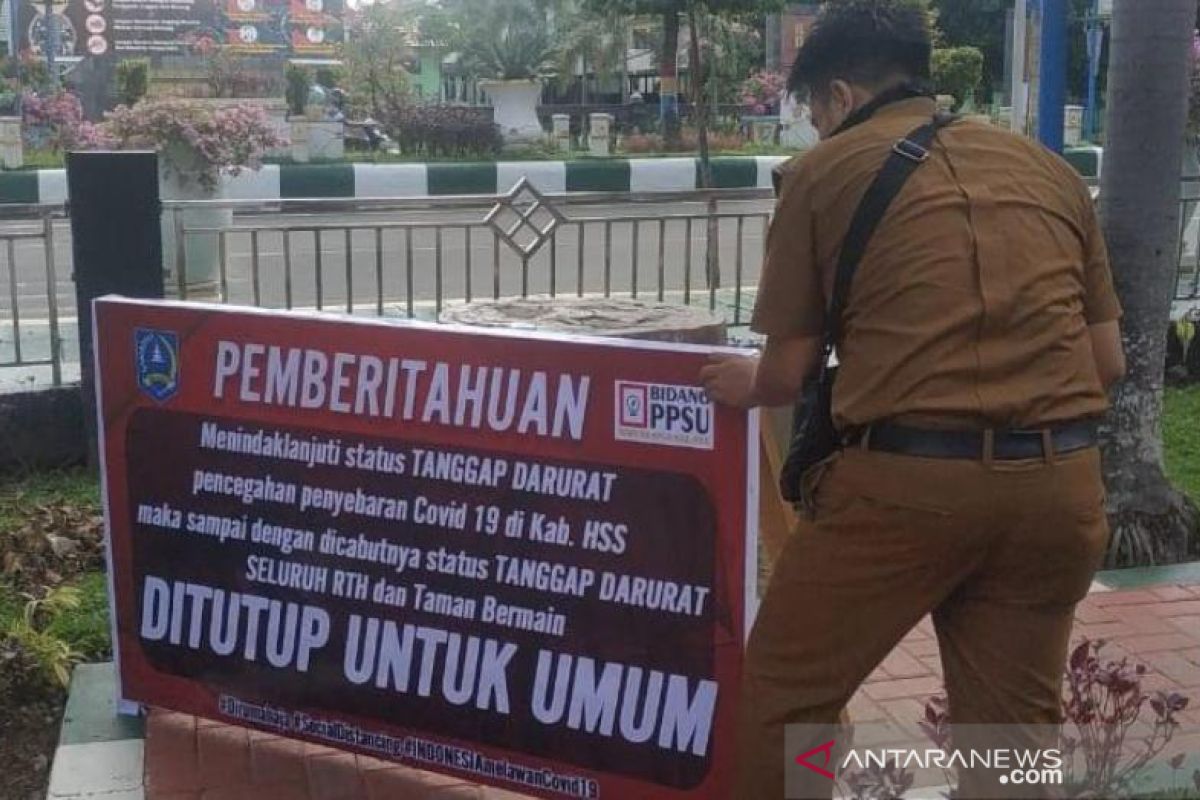 Sikapi Tanggap Darurat Corona, RTH dan taman bermain HSS ditutup penuh