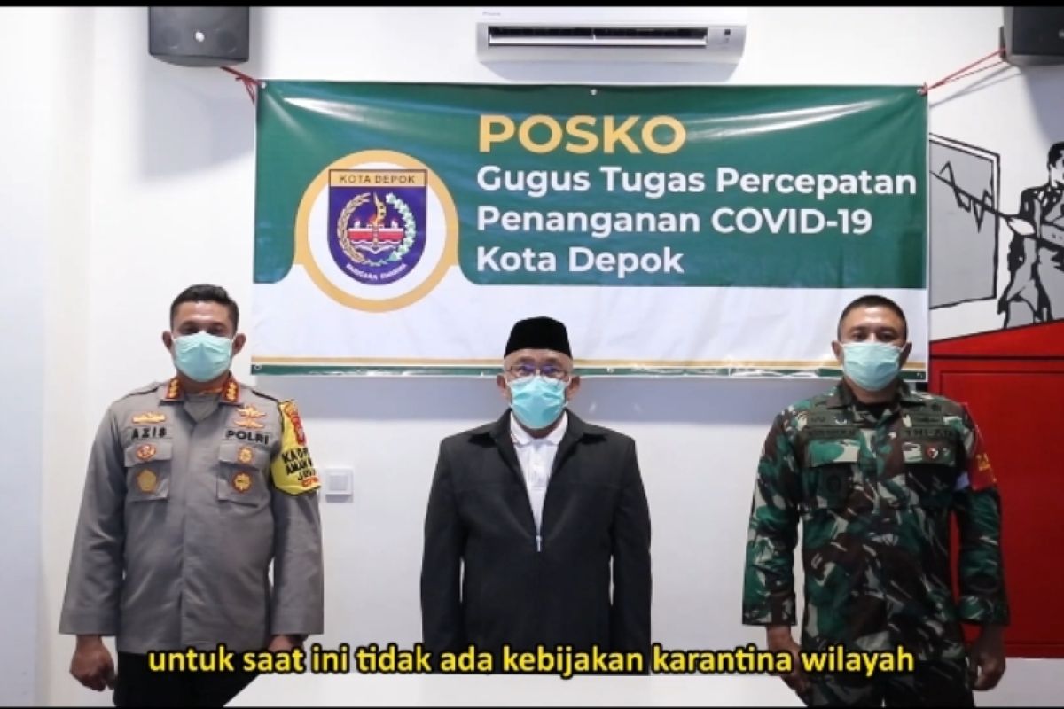 Pemkot Depok tegaskan saat ini tak ada karantina wilayah