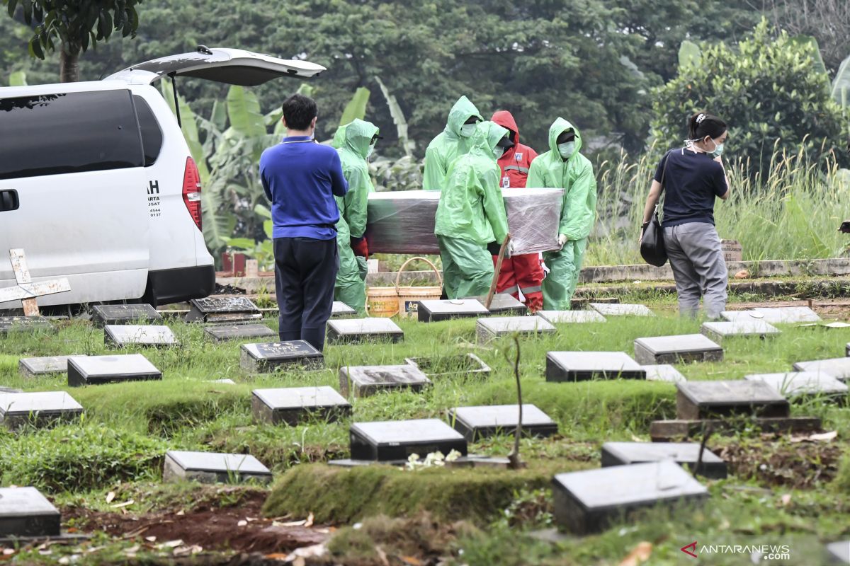 Sebanyak 639 jenazah di Jakarta sudah dimakamkan sesuai prosedur COVID-19