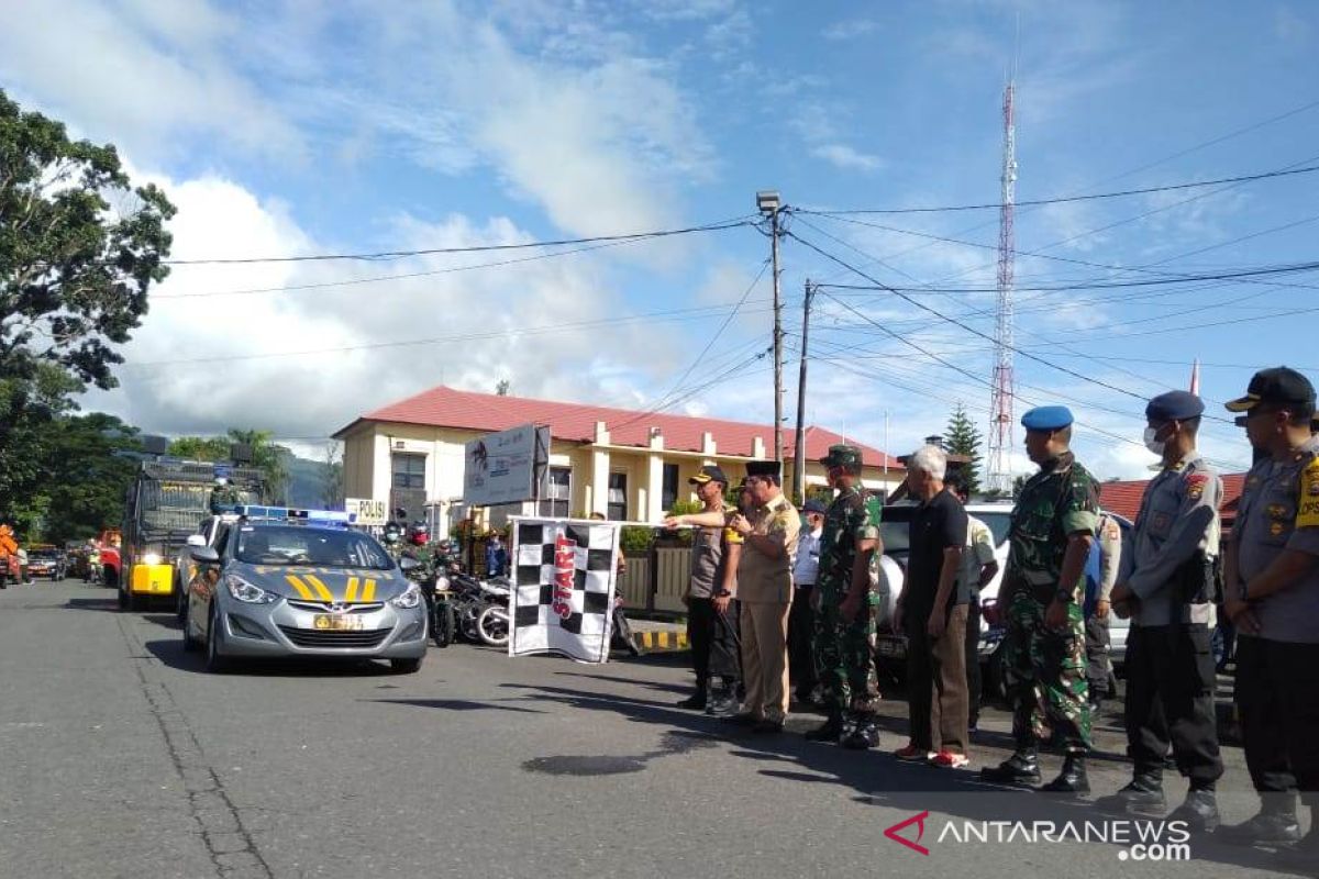 12 armada lakukan penyemprotan disinfektan massal di Rejang Lebong