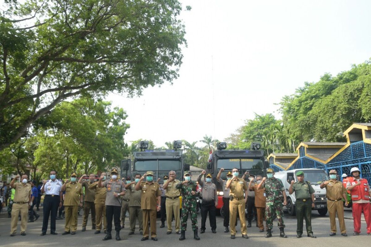 Sejumlah wilayah di Kabupaten Deliserdang kembali disemprot disinfektan