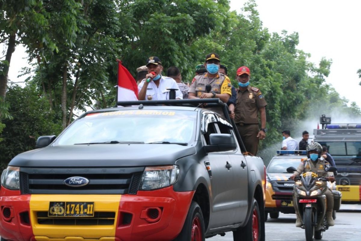 Wali Kota dan Kapolres Tebing Tinggi lakukan siaran keliling COVID-19