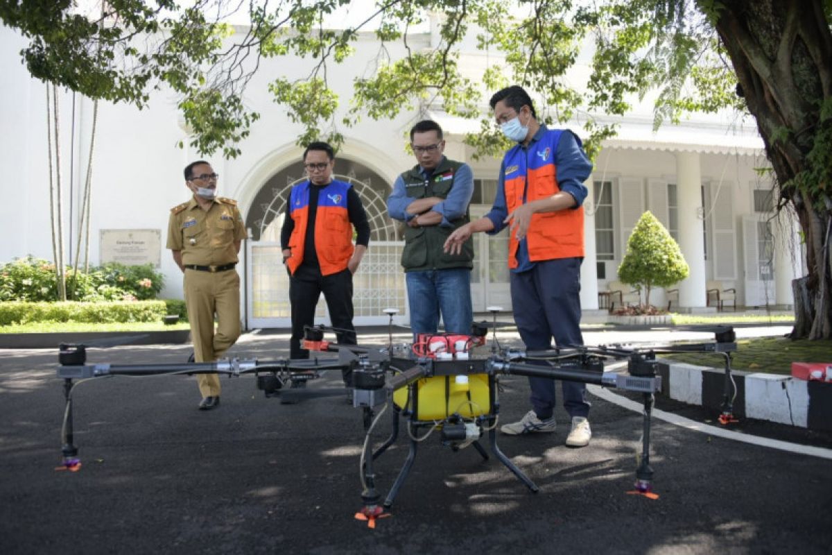 Pemprov Jabar manfaatkan drone untuk cegah virus corona