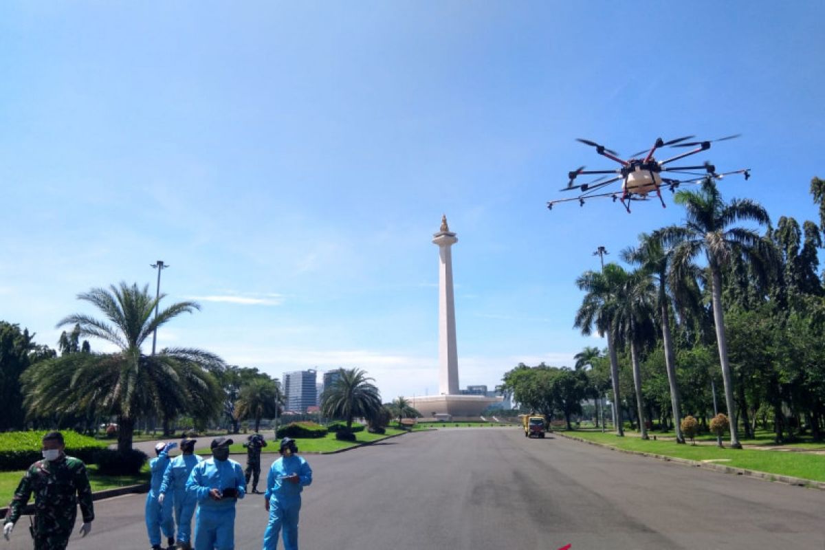 PMI Jakarta Pusat siapkan drone disinfektan untuk pemukimanan padat