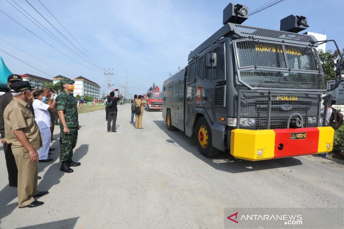 Kota Kisaran disemprot disinfektan