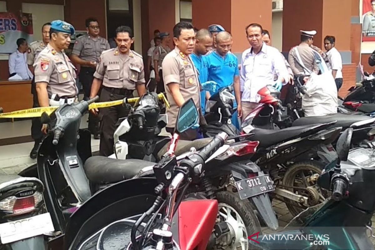 Pencuri sepeda motor ditangkap berkat rekaman CCTV