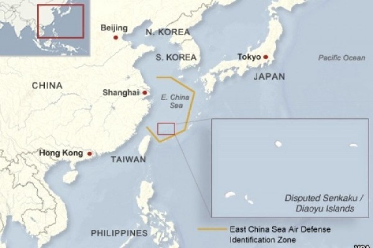Kapal Jepang dan China bertabrakan di Laut China Timur