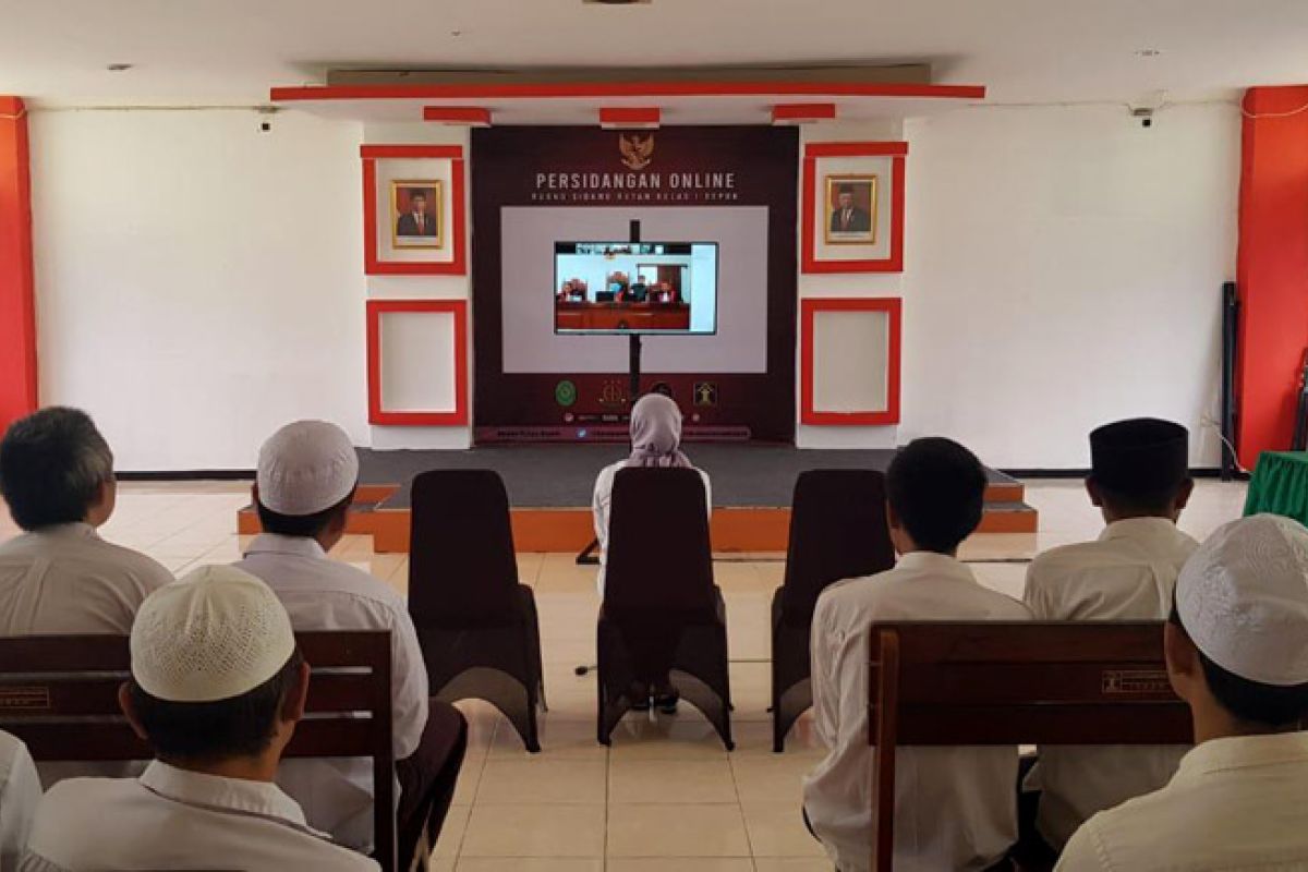 Tahanan jalani sidang secara daring hampir di seluruh Indonesia
