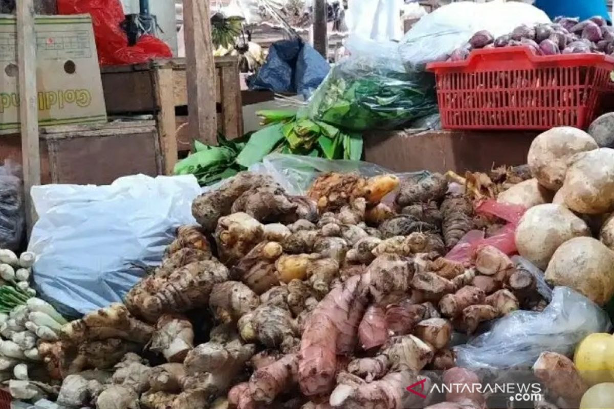 Harga jual jahe merah menembus harga Rp120 ribu per kilogram