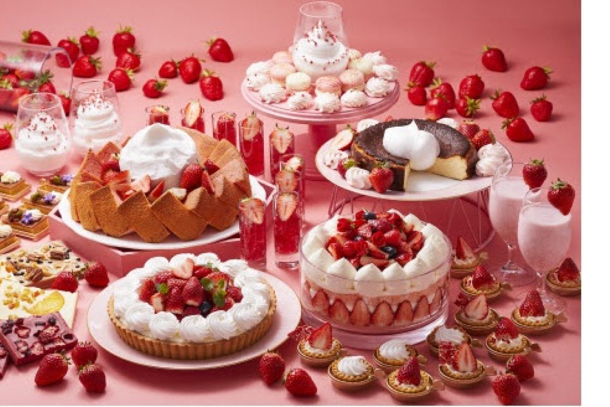 Keio Plaza Hotel Tokyo offers strawberry dessert buffet implementing precautionary measures regarding the coronavirus