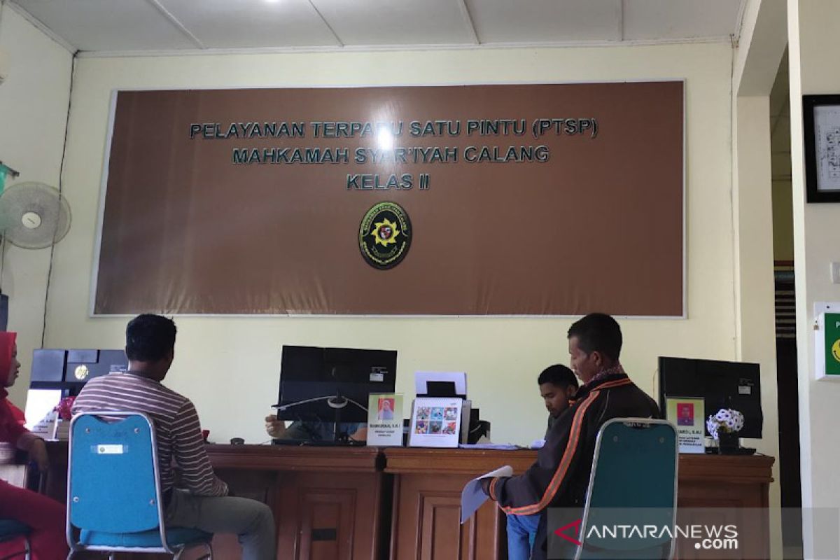 Mahkamah Syar'iyah Calang batasi peserta saat sidang berlangsung