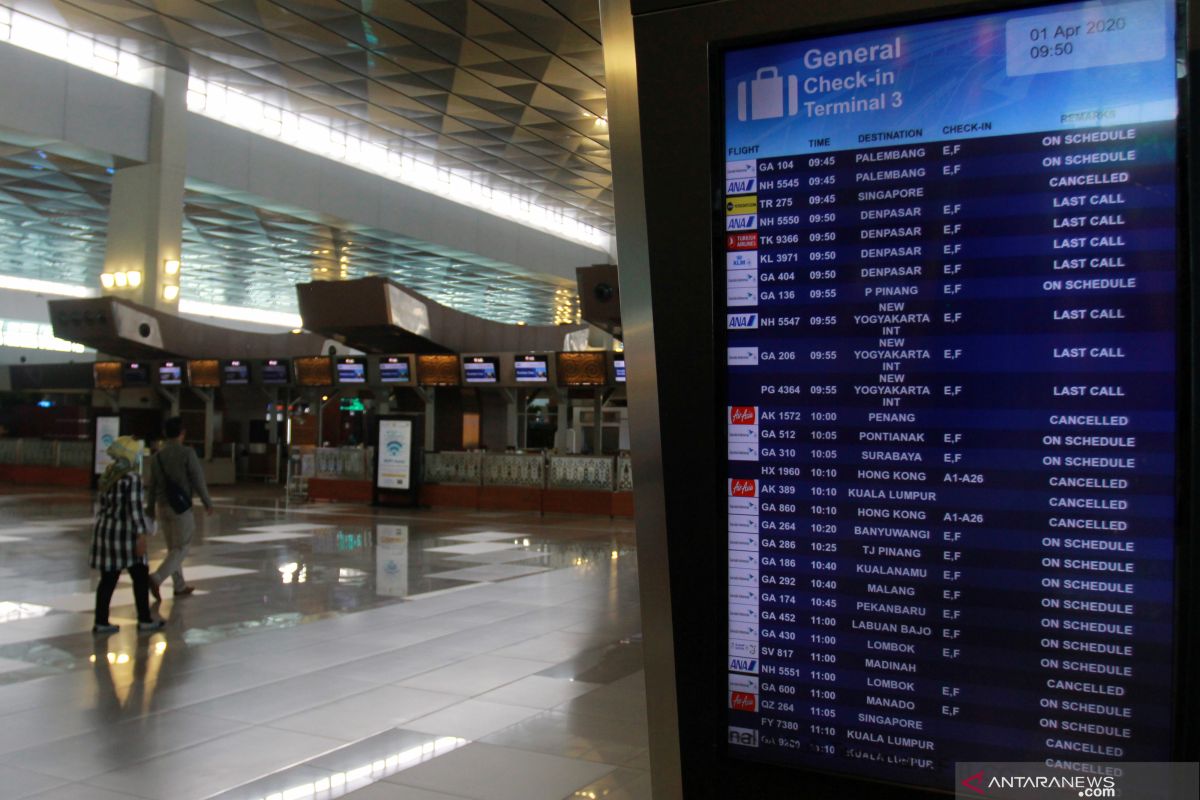 Bandara Soetta tutup penerbangan komersial mulai 24 April sampai 1 Juni