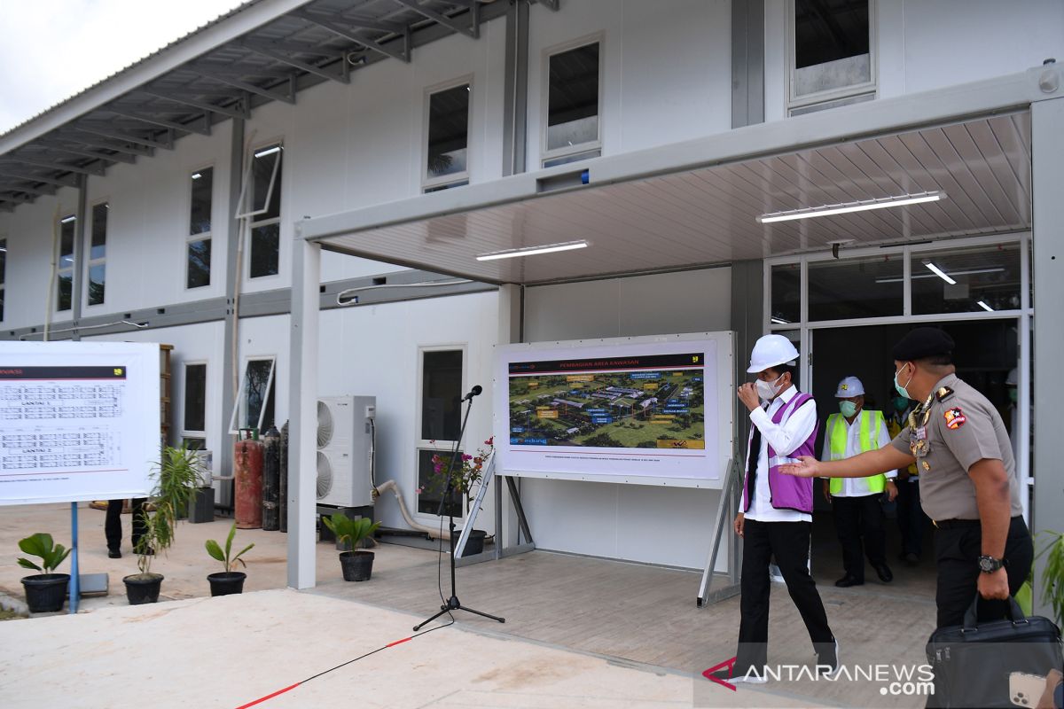 Rumah Sakit khusus penyakit menular di Pulau Galang sudah 96 persen siap